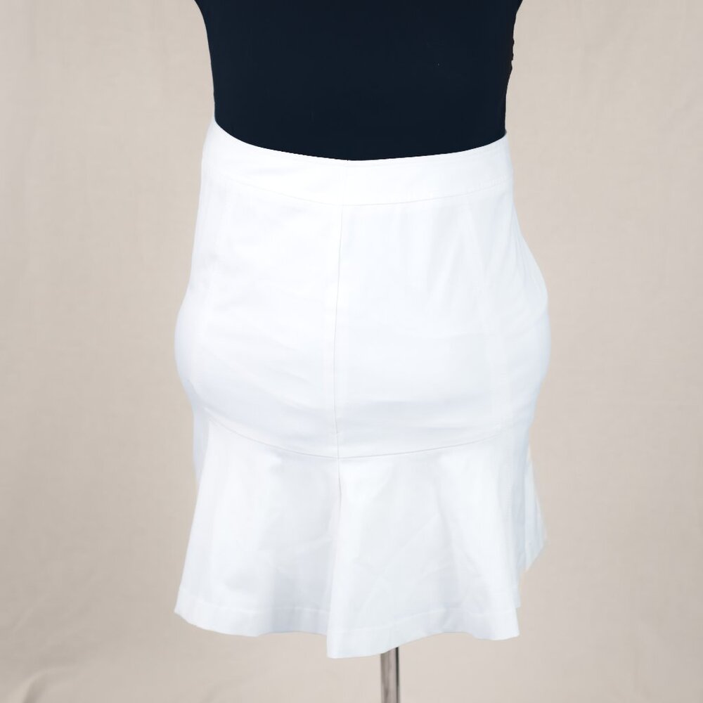 Fit and Flare White Skirt